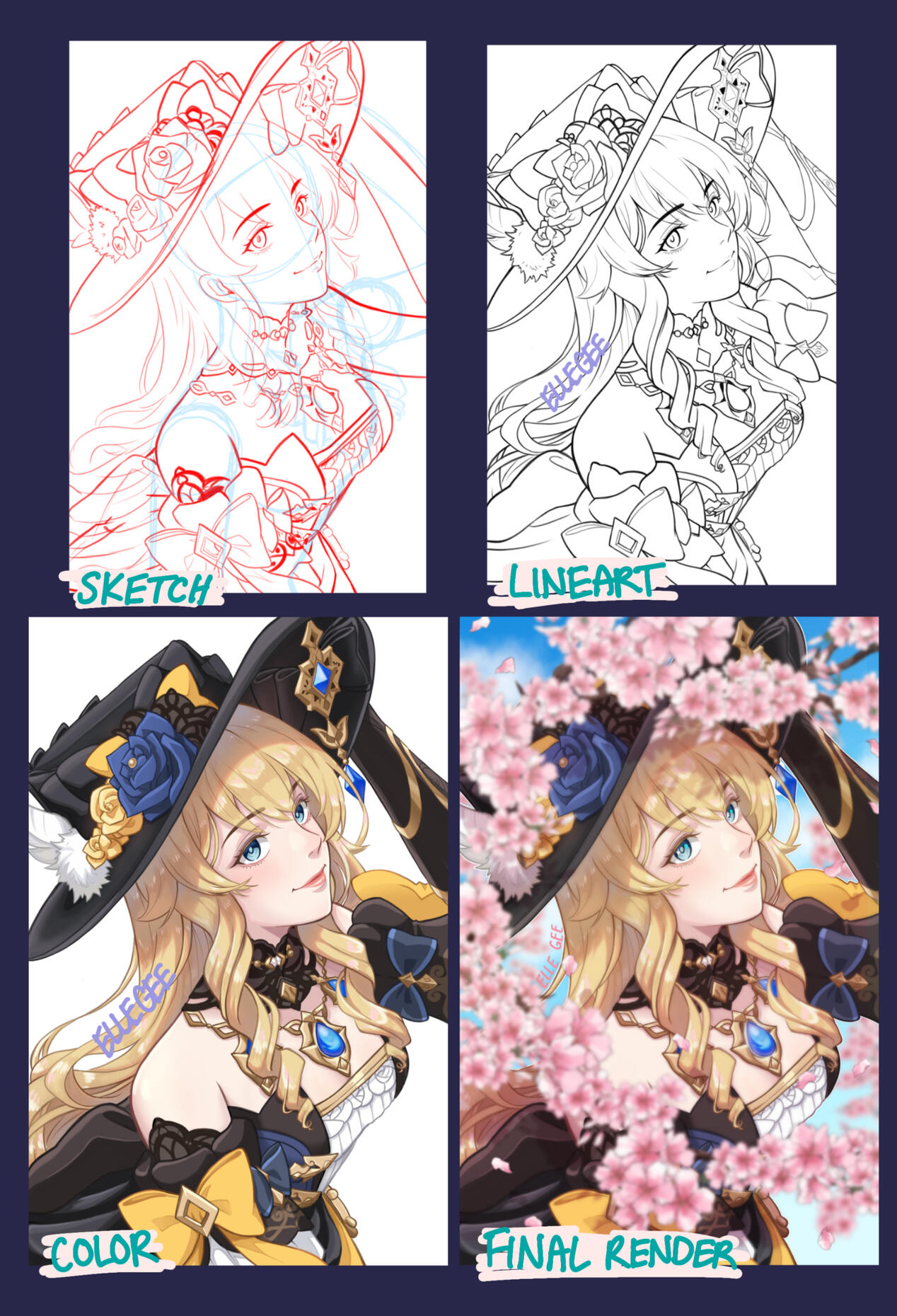 WIP for Navia (Genshin Impact)